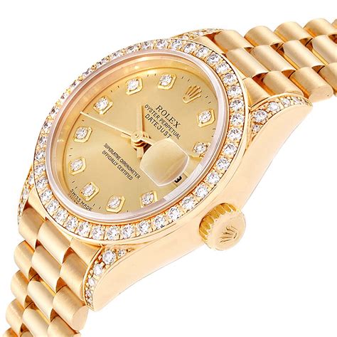 rolex damen gold präsidentenarmband|rolex watches for women official site.